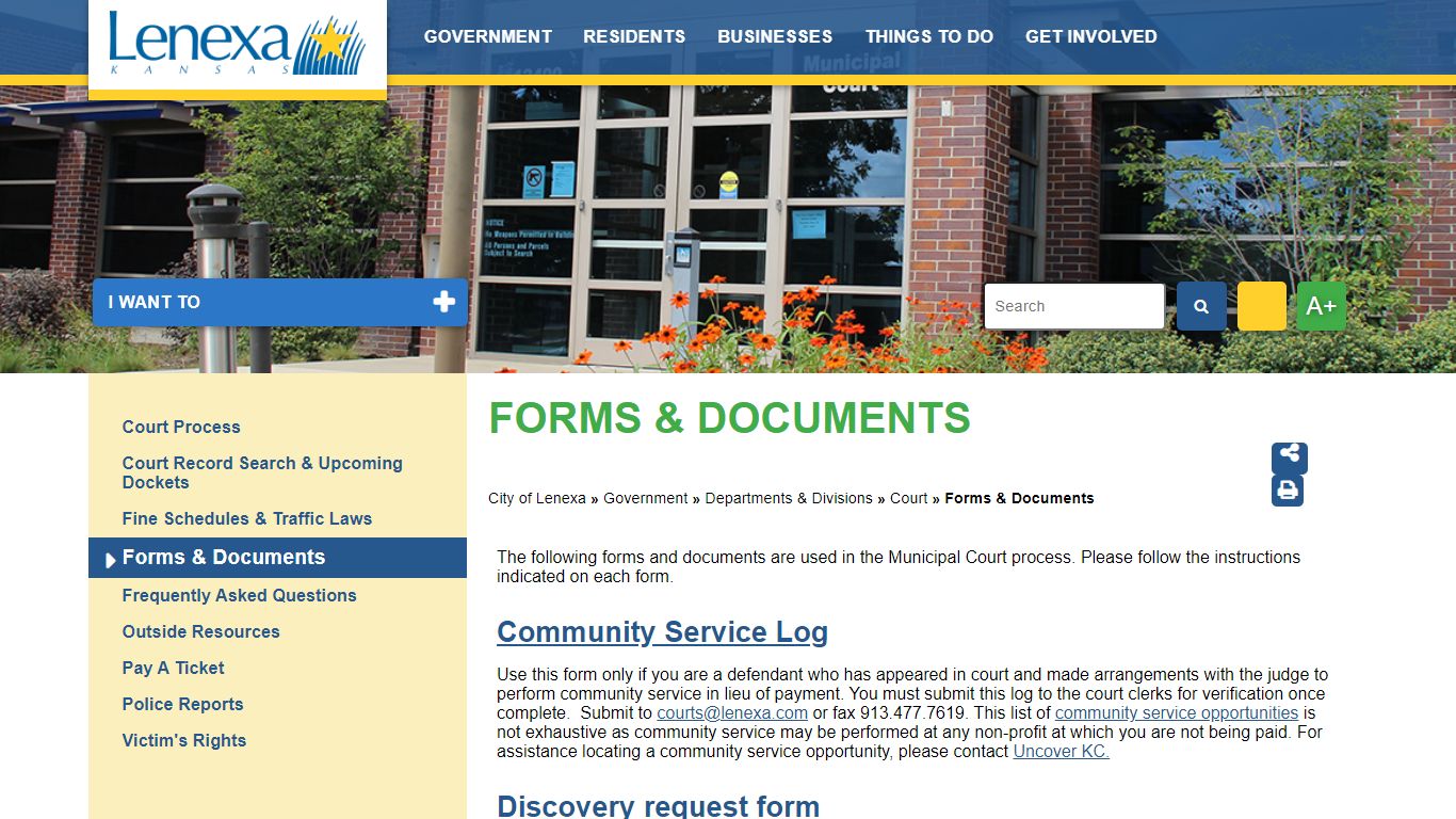 Forms & Documents - City of Lenexa